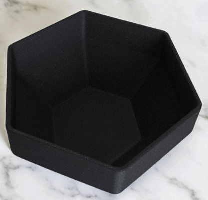 Bowl Hexagonal Moderno con Bordes Redondeados - Imagen 3