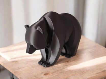 Escultura Oso Minimalista Contemplativo - Imagen 2