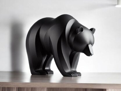 Escultura Oso Minimalista Contemplativo - Imagen 4
