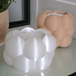 Set de Porta Velas Burbuja (2 unidades)