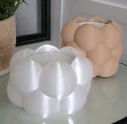 Set de Porta Velas Burbuja (2 unidades)