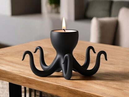 Porta Velas Pulpo Minimalista - Imagen 3