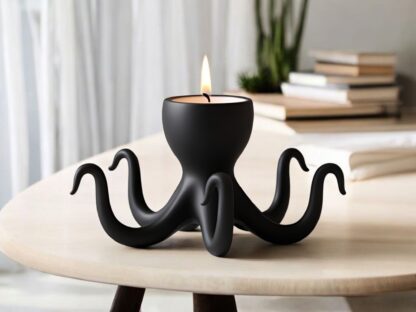 Porta Velas Pulpo Minimalista