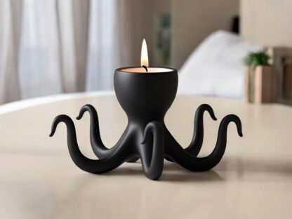 Porta Velas Pulpo Minimalista - Imagen 2
