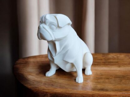 Escultura Pug MiniChubby – Encanto Minimalista - Imagen 4