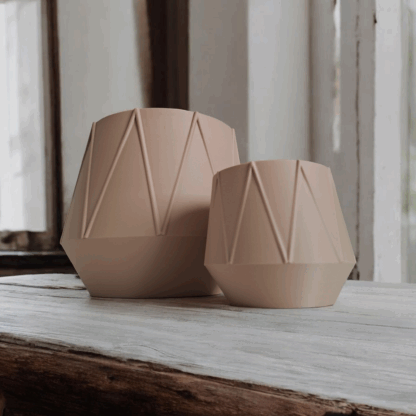 Maceta Geométrica DúoCono – Estilo Contemporáneo - Imagen 7