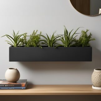 Maceta de Pared Rectangular Moderna – Ideal para Suculentas