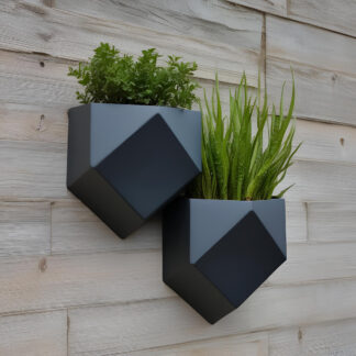 Maceta de Pared Low-Poly Moderna