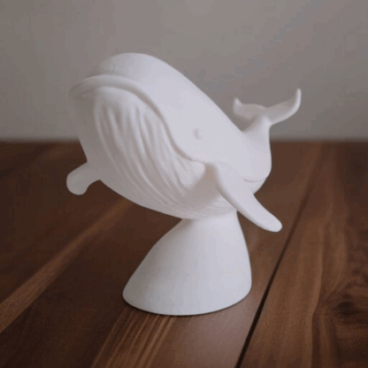 Escultura de Ballena Realista con Base - Imagen 10