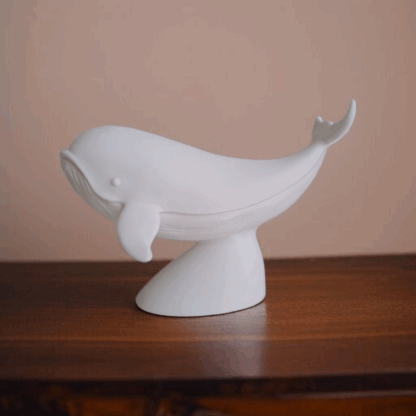 Escultura de Ballena Realista con Base - Imagen 11
