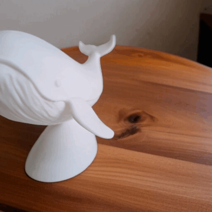 Escultura de Ballena Realista con Base - Imagen 13