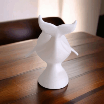 Escultura de Ballena Realista con Base - Imagen 14