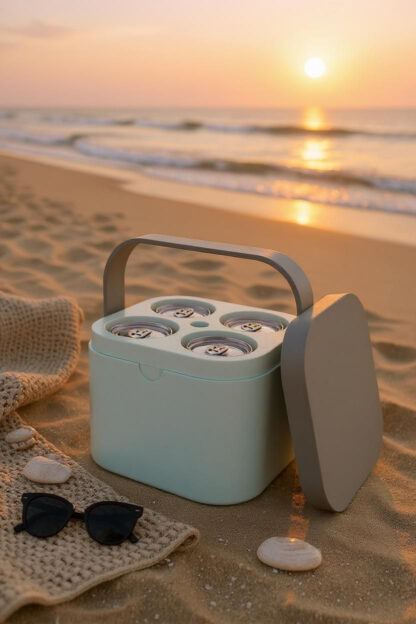 Nevera Portátil 3D para 4 Latas | Enfriador Congelable