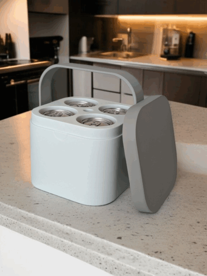 Nevera Portátil 3D para 4 Latas | Enfriador Congelable - Imagen 7