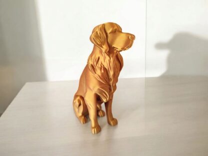 GoldenZen – Escultura Moderna de Golden Retriever - Imagen 6