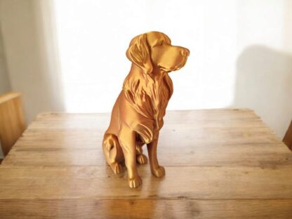 GoldenZen – Escultura Moderna de Golden Retriever - Imagen 7