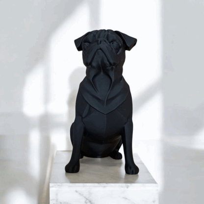 PuggieArte – Escultura Moderna de Carlino Minimalista - Imagen 3