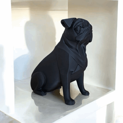 PuggieArte – Escultura Moderna de Carlino Minimalista - Imagen 4